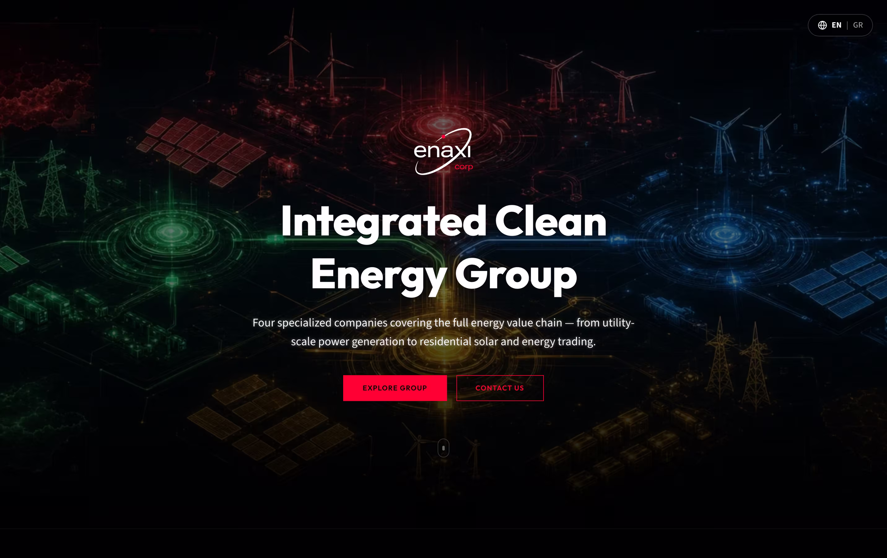 Clean Energy Group Website — screen