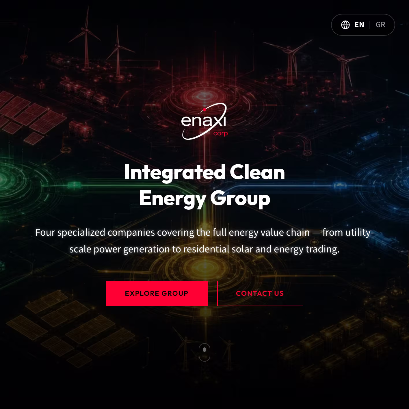 Clean Energy Group Website — mobile view