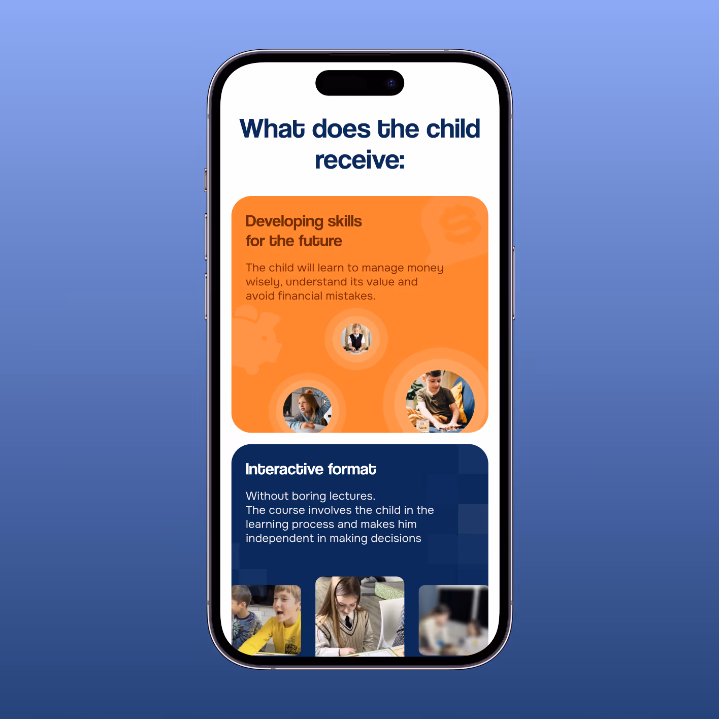 Financial Literacy School Landing Page — screen 10