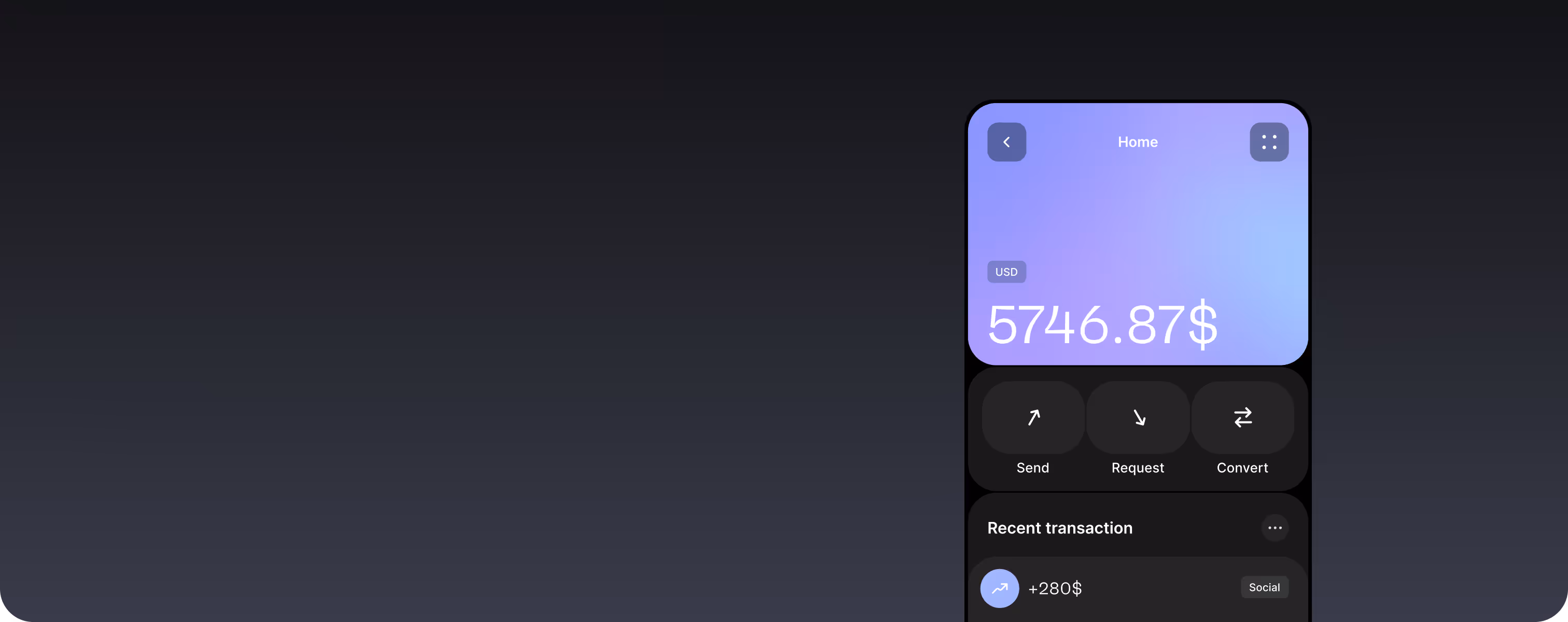 Digital Banking App — screen 1