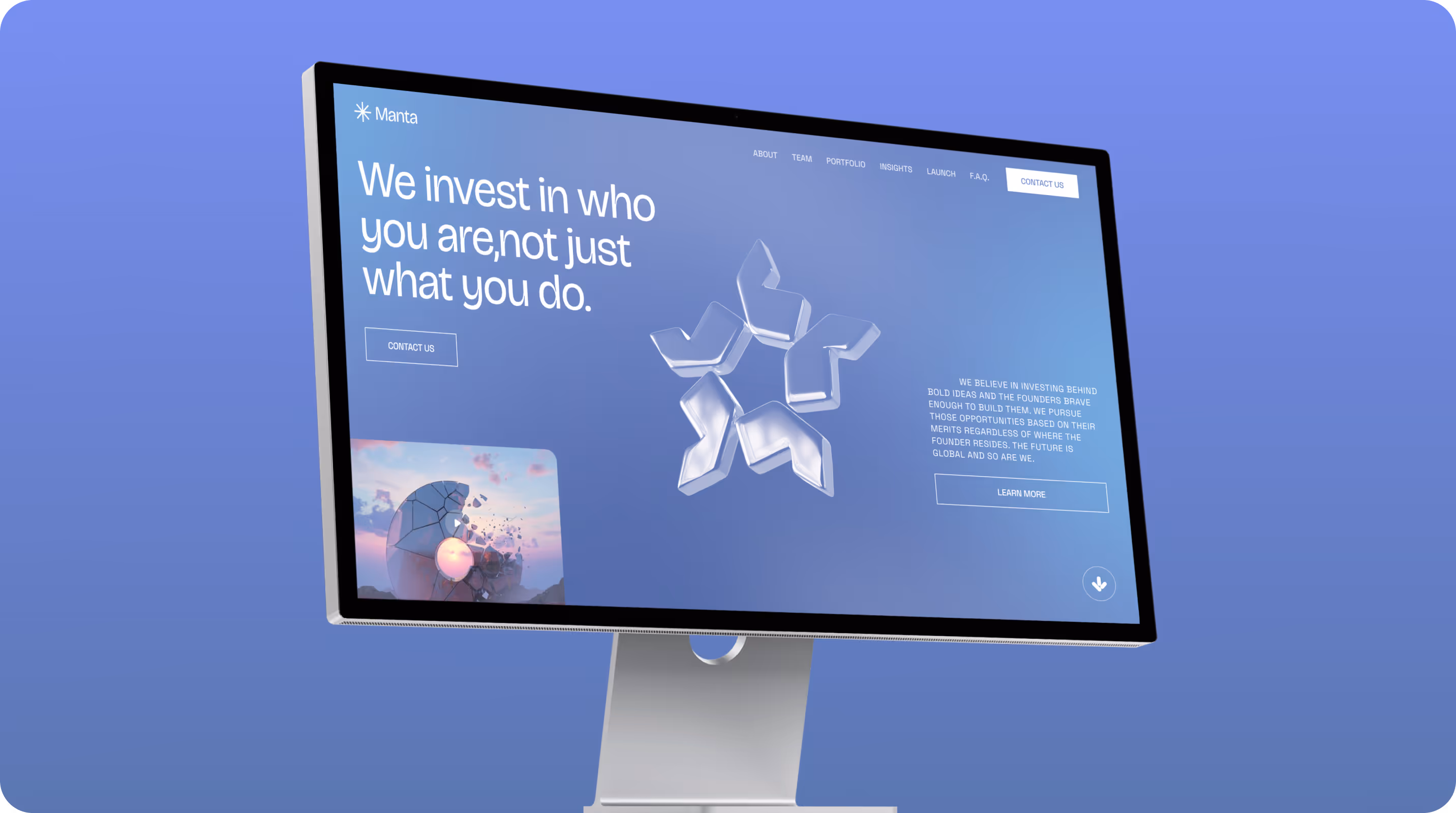 Manta — موقع منصّة استثمارية
