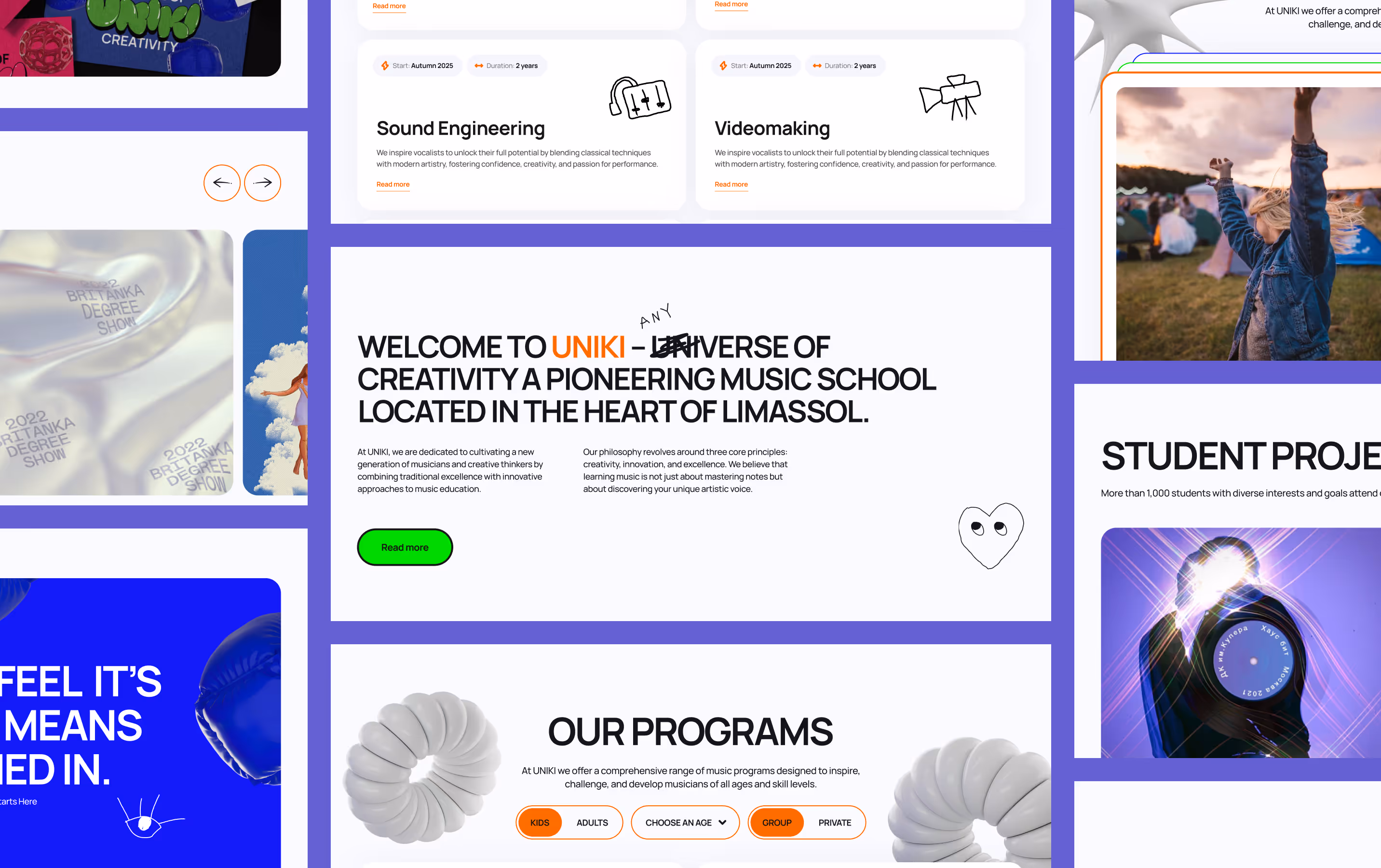 Creative Centre Website — screen 6